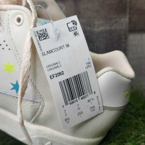 New Adidas Slamcourt StarPrint Shoe Sneakers 8.5 - Picture 12 of 12